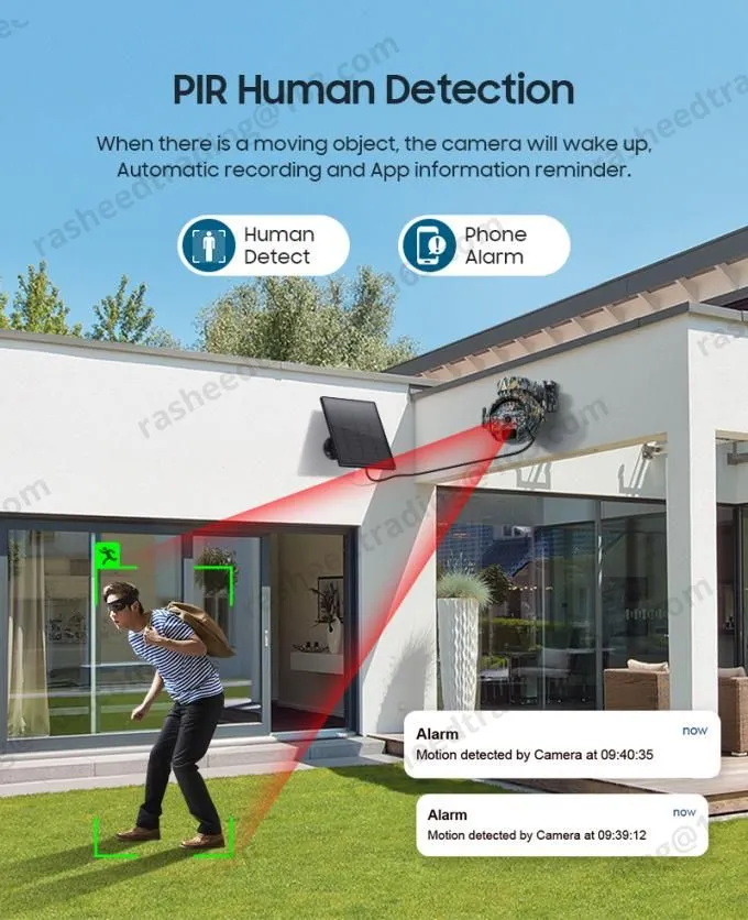 Mini Size Dual Lens PTZ Solar Camera 6mp 4G Version