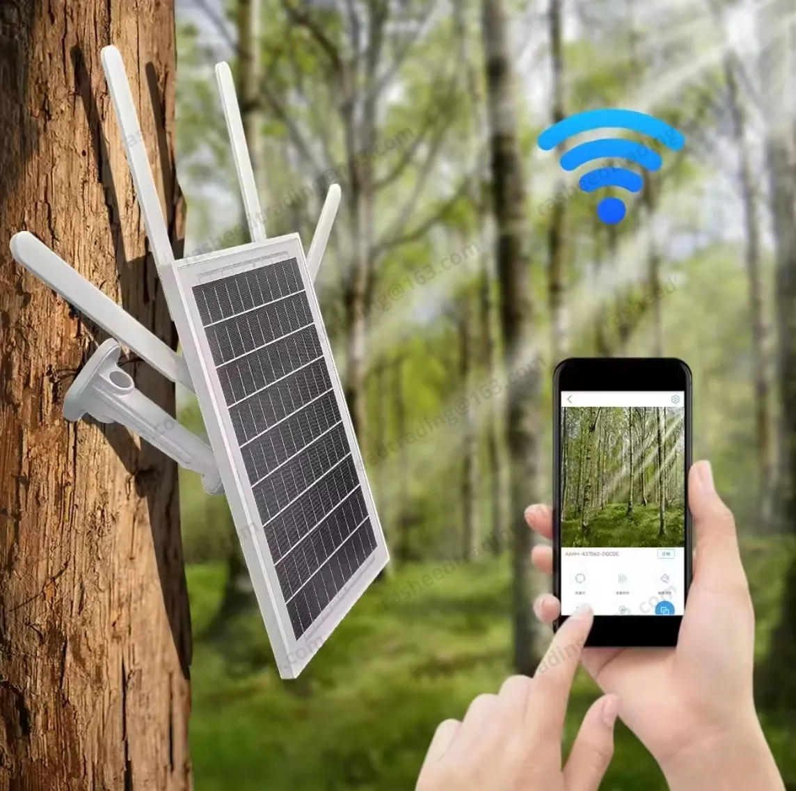 Solar Wind Router 15W Solar Powered 4G Network Solution WIFI Router