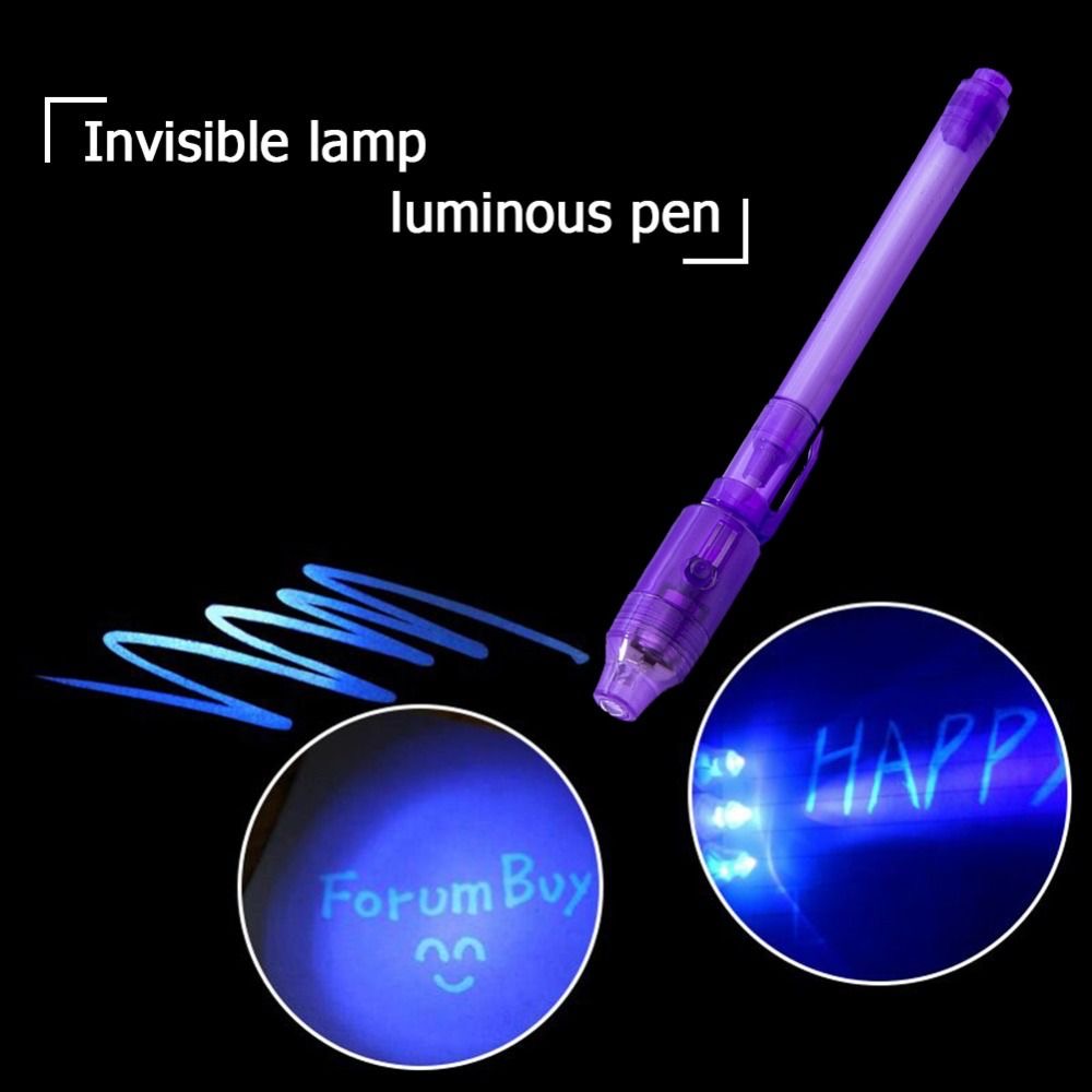 Blue Light Invisible Ink And Black Light Directglow Set Of
