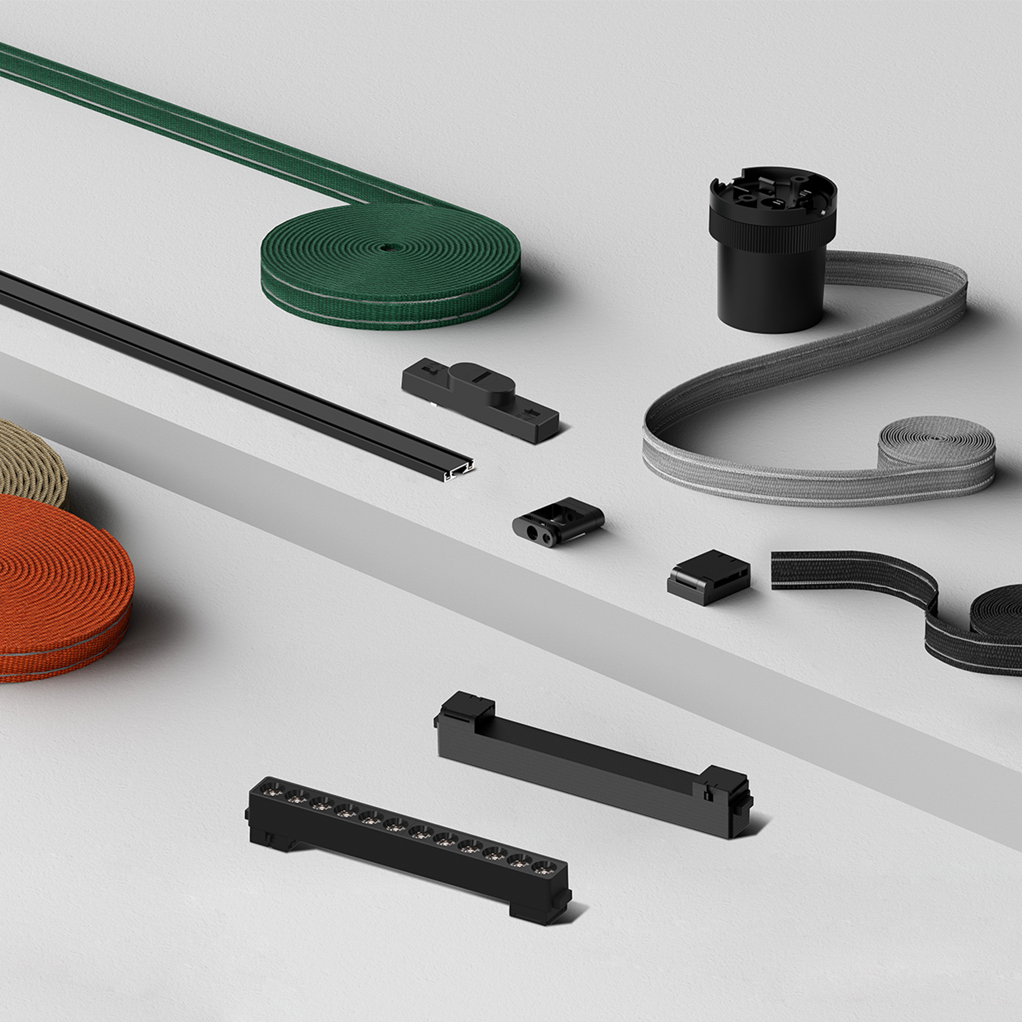 Ultra-thin Magnetic&Woven Track System