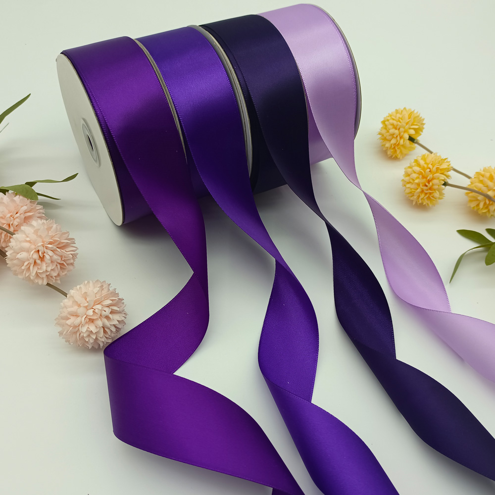 紫色单脸哑光缎带| \\包装和婚礼装饰, image size:1000x1000