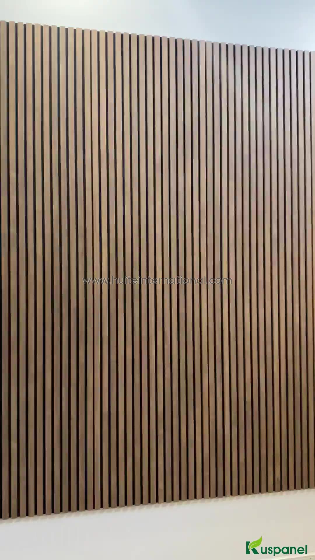 Wood Veneer PET MDF Slat Wall Panels