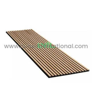oak wooden veneer MDF slats acoustic panels
