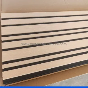 Wooden Slats Polyester Fiber Decorative Panel – Polyester Acoustic Panels  Manufacturer