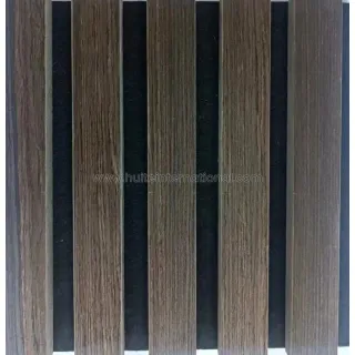 natural veneer wooden slat wall panels