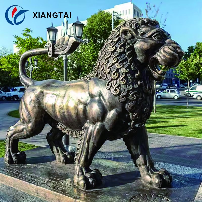 中国铜狮子雕塑制造商和工厂- 祥泰