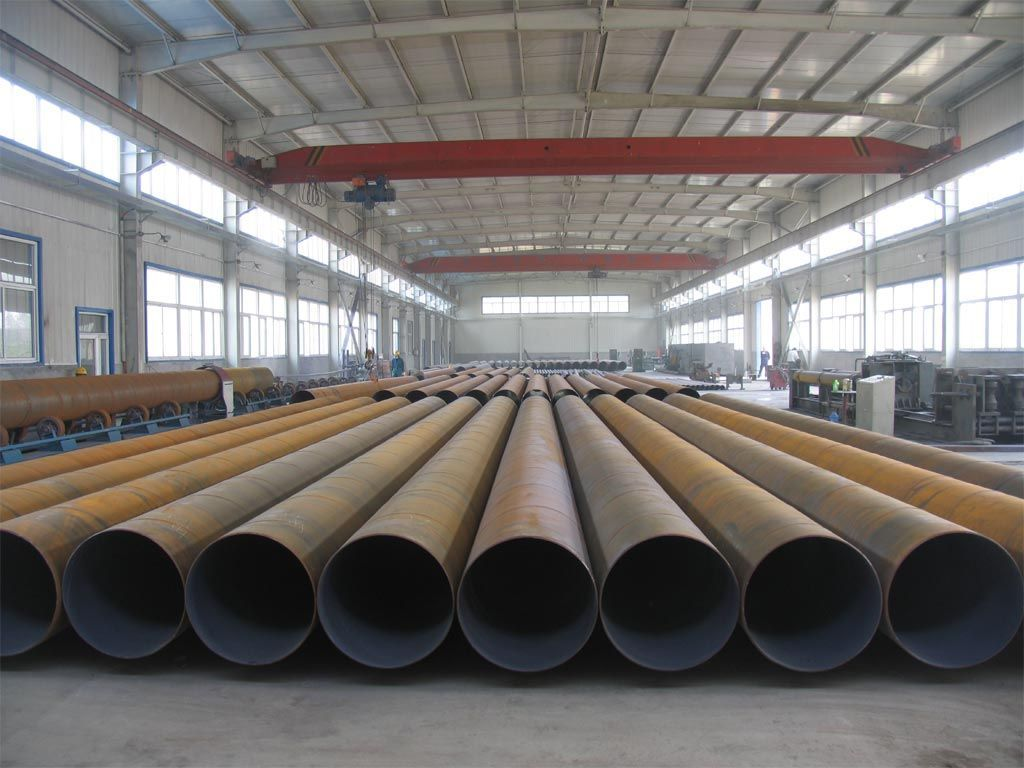 Welded steel pipes are cylindrical steel conduits produced by welding flat steel sheets.
