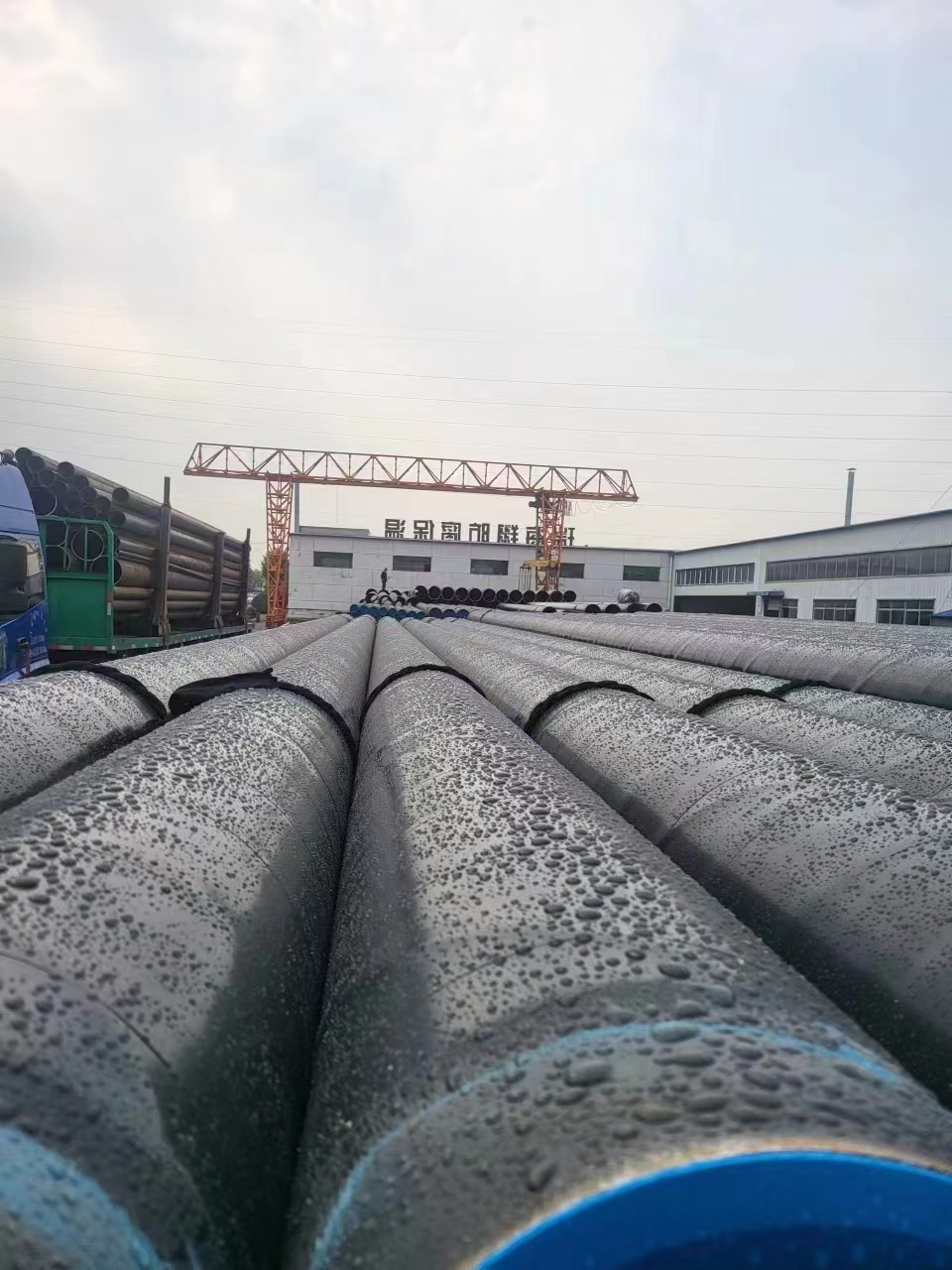 Spiral steel pipe, characterized by its distinctive helical weld seam