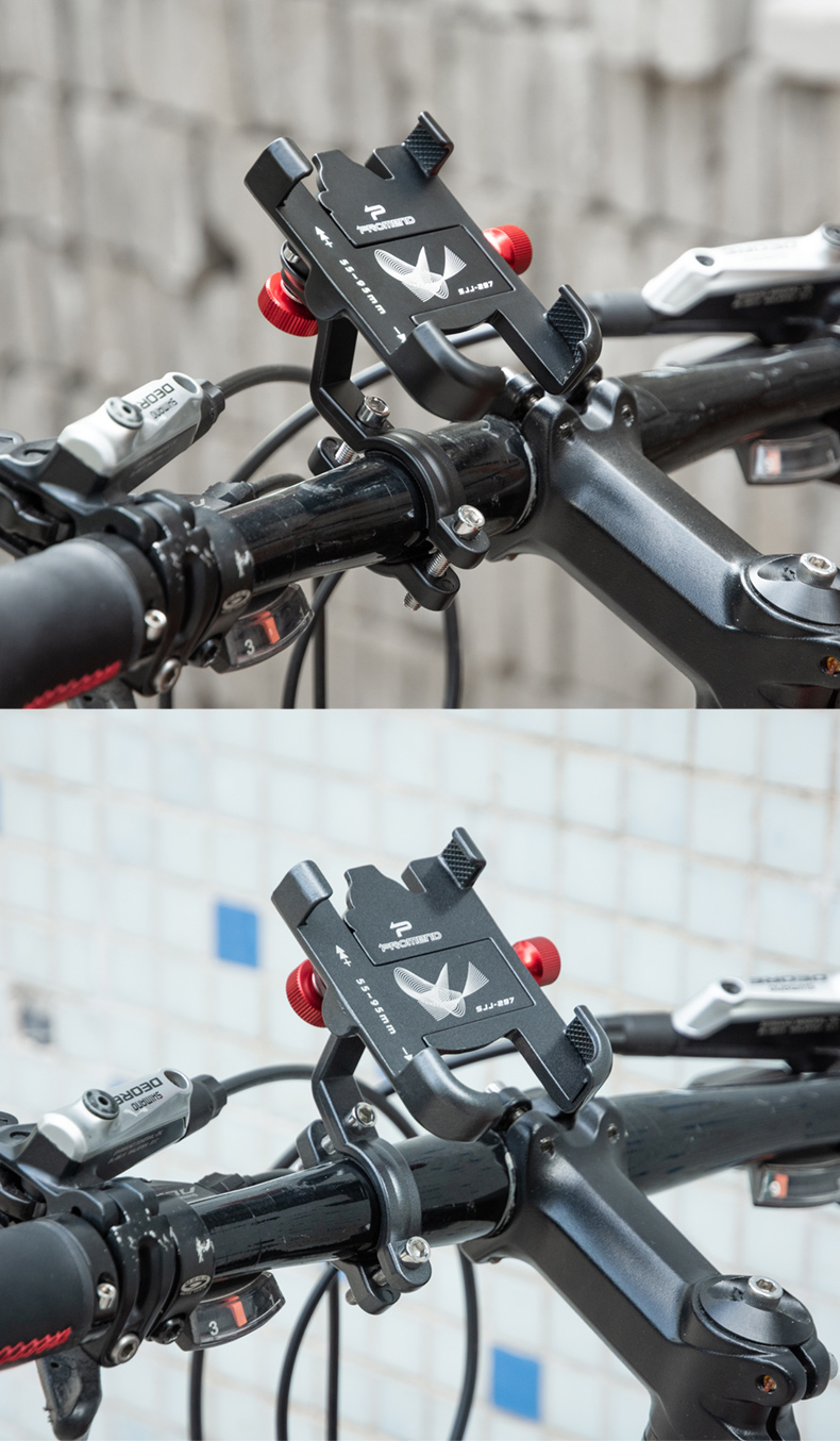 Bicycle Phone Holder Aluminum 360 Rotation 297