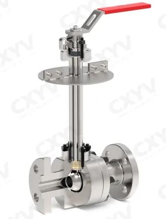 Cryogenic floating ball valve