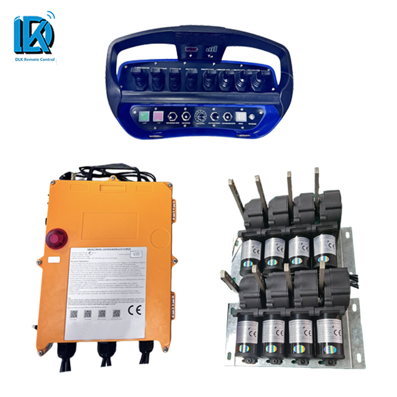 4 5 6 7 8 Levers Hydraulic Crane Remote Control | IP68, CE Certified.