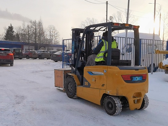Fearless of Severe Cold | XCMG Kunpeng Helps Russian Logistics to Move Efficiently