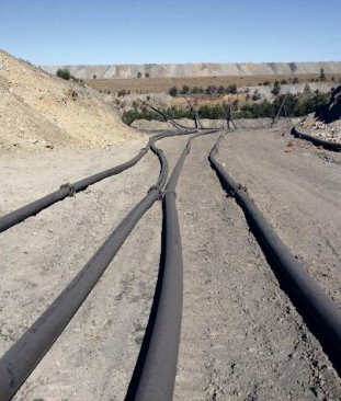 UHMWPE mine tailing discharge pipe
