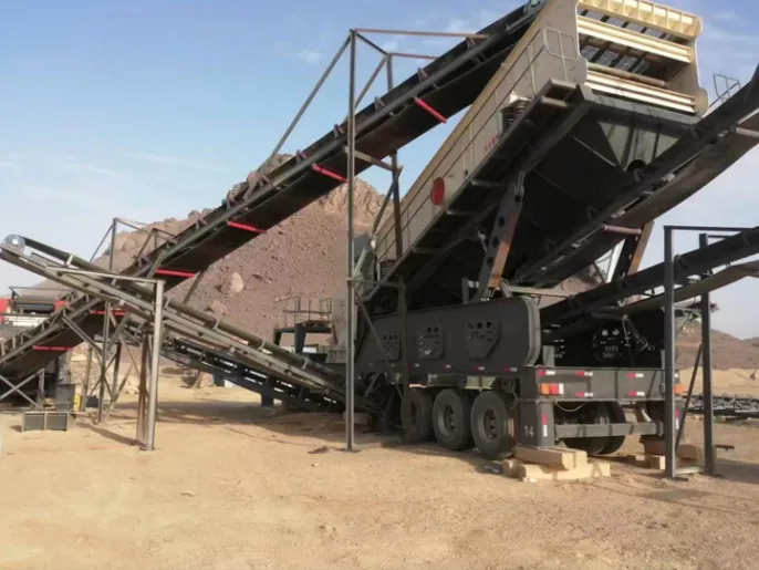 Xinjiang Hami 200 Tons Per Hour Mobile Aggregate Production Line