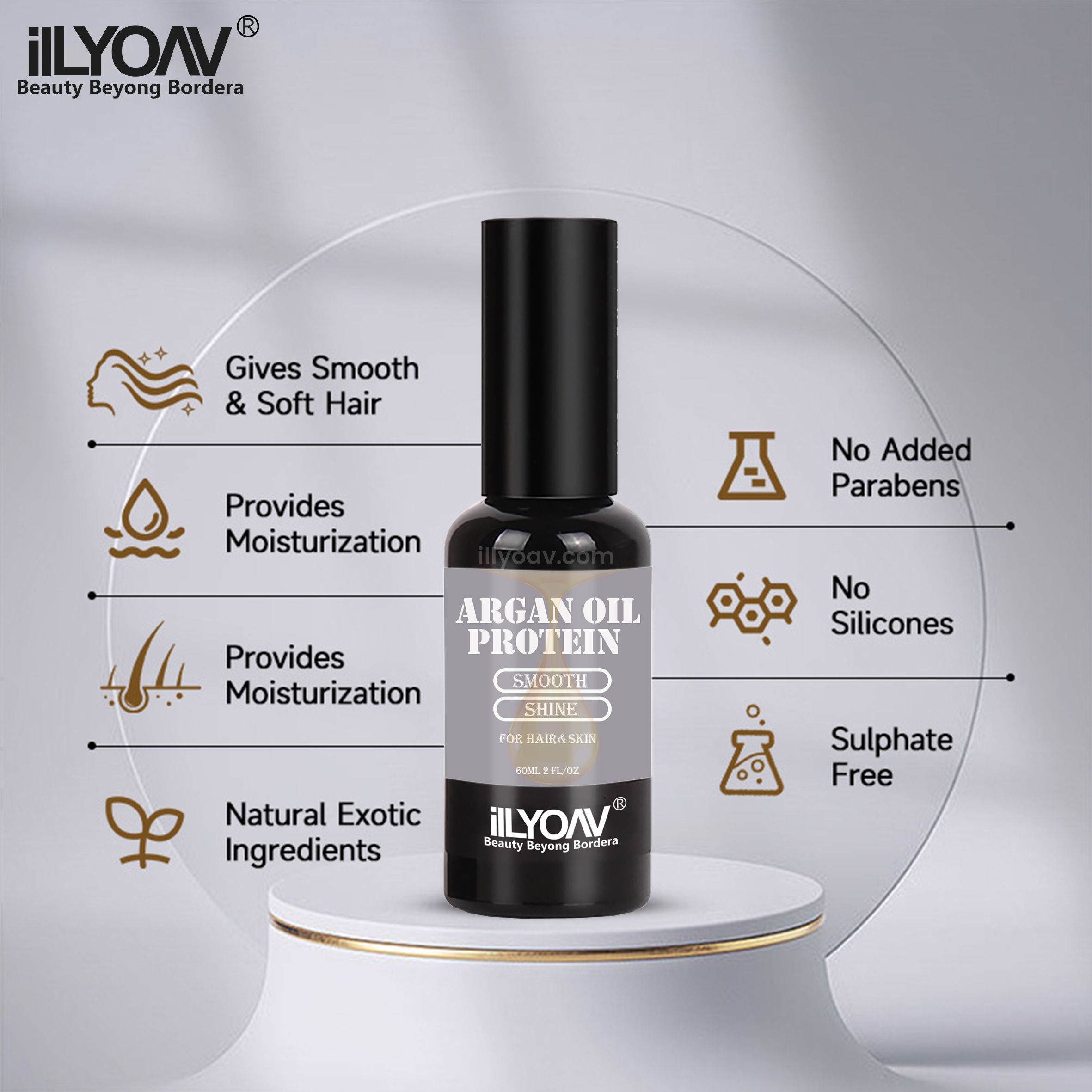 ilLYOAV Smooth & Shine Argan Hair Serum Good Effect