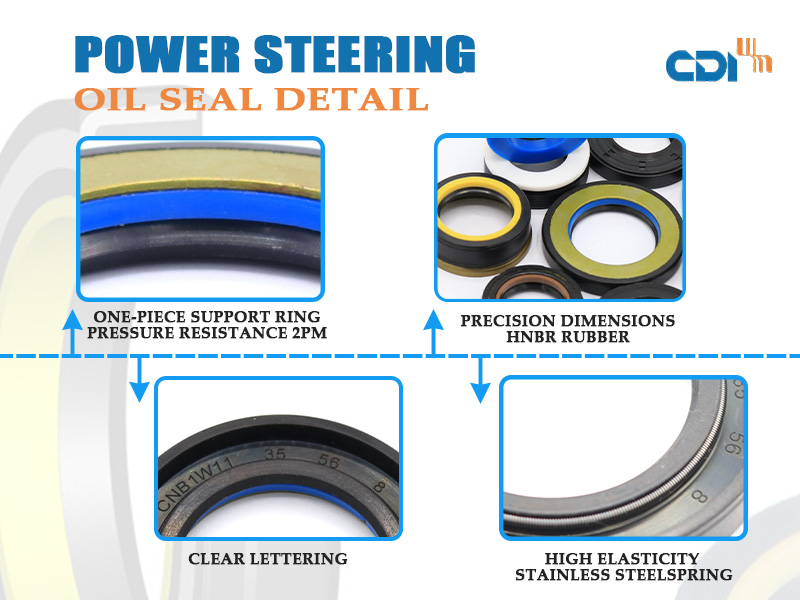 CDI 25*42.5*12.5 Power Steering Oil Seal Opel