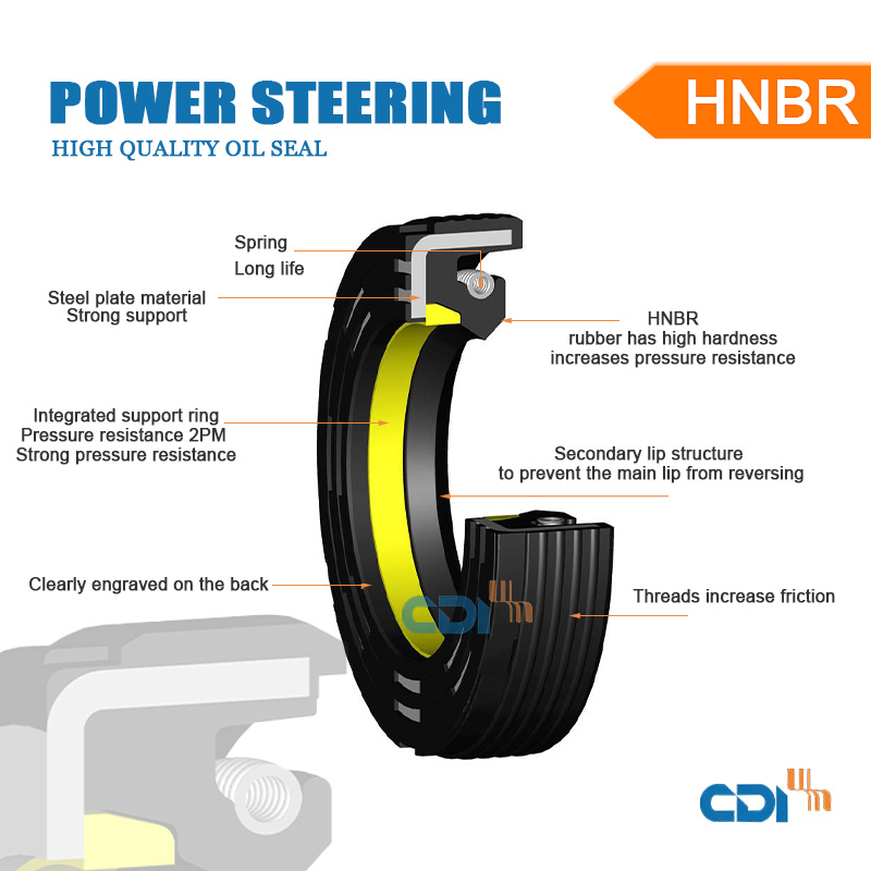 26*43*8.5 Power Steering Rake Oil Seal