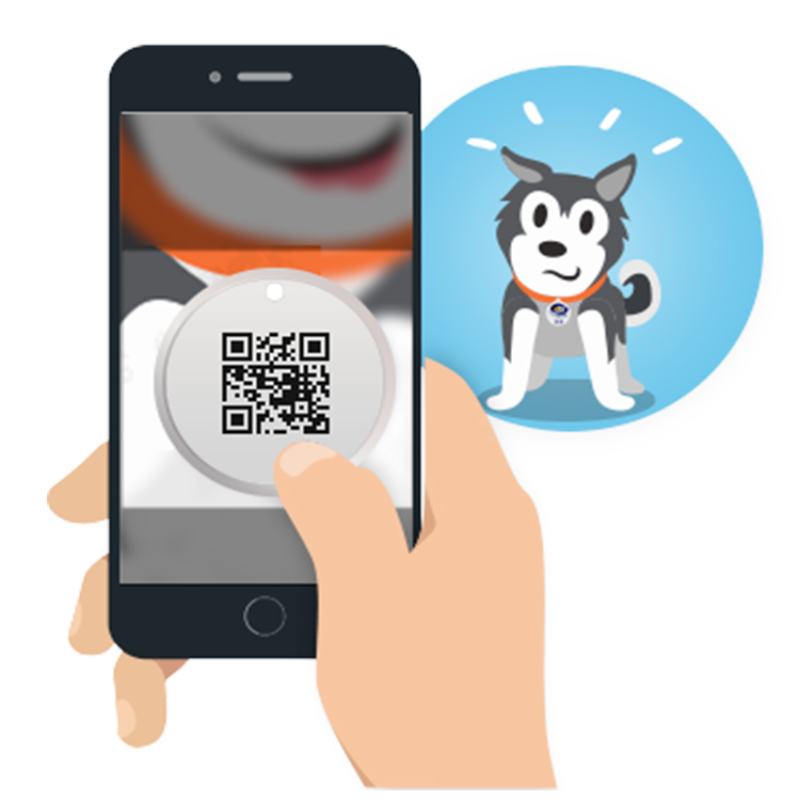 High Frequency RFID Pet Tag Customized QR Code NFC Tag for Pet