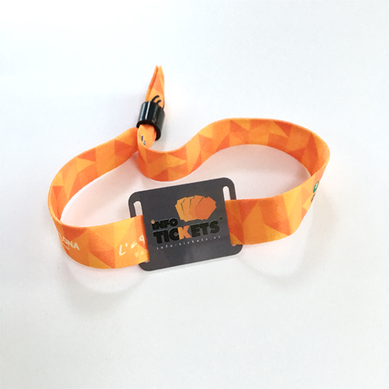 Custom Event Fabric RFID Wristbands 13.56MHz NFC Fabric Bracelet