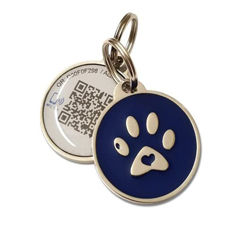 High Frequency RFID Pet Tag Customized QR Code NFC Tag for Pet