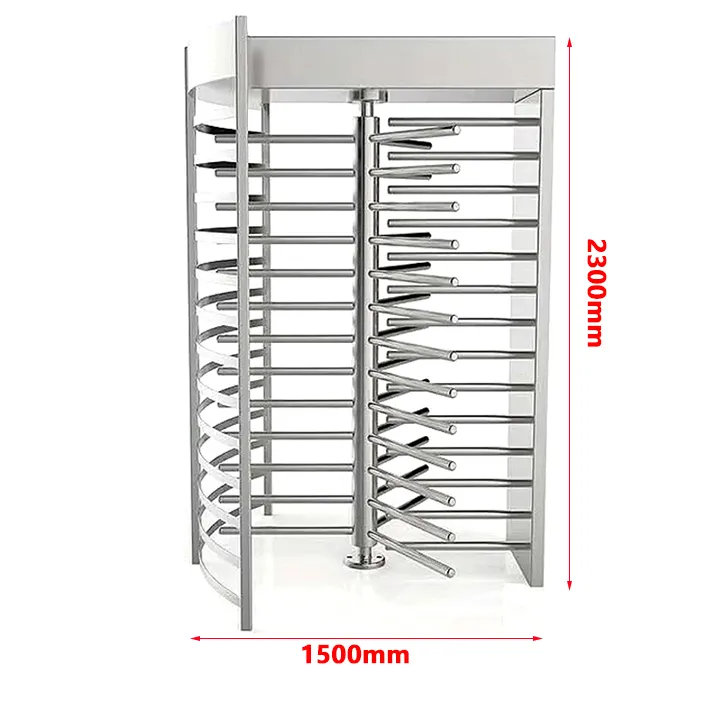 H2 120 Degree Full Height Turnstile Gate