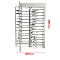 H2 120 Degree Full Height Turnstile Gate