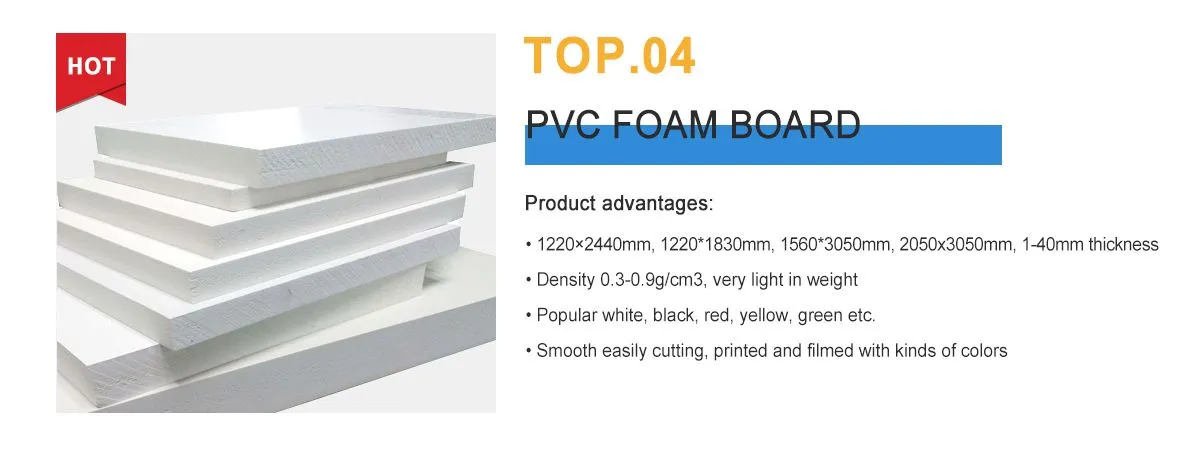 white PVC foam sheet celuka board PVC free foam board