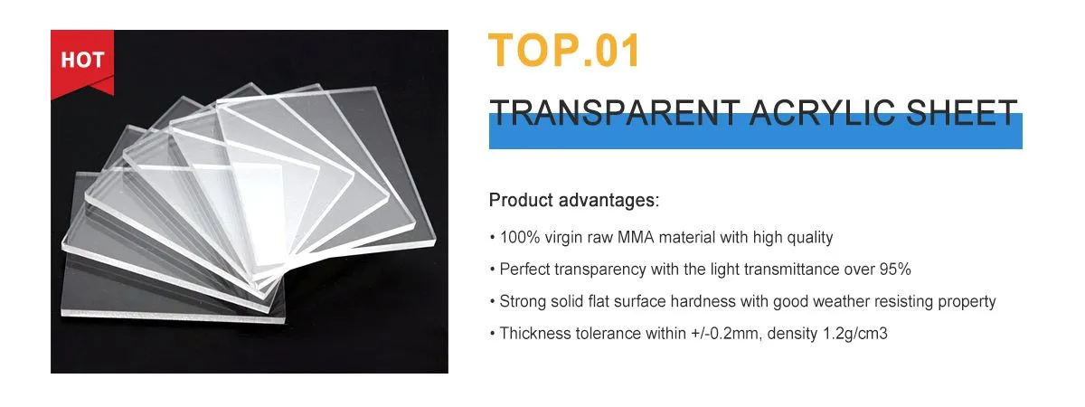 clear transparent acrylic PMMA sheet
