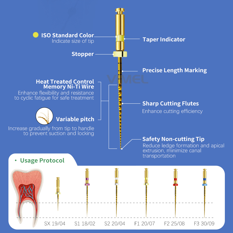 Dental Endo NITI Rotary Files