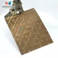 1.0 *1219*2438m SS201 Rose gold Colored Water Ripple Decorative Stainless Steel Sheet