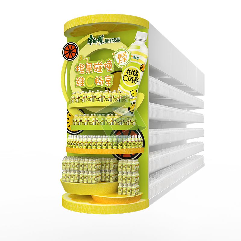 Master kong juice beverage endcap display