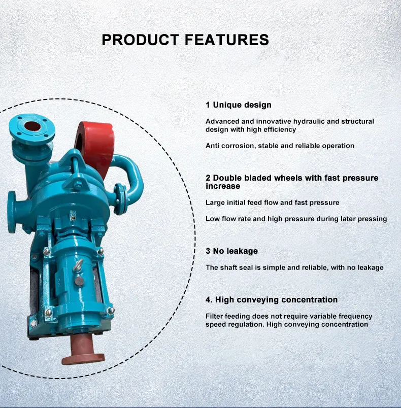 Filter press feed pump