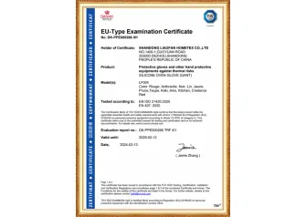 CE EU Product Certification Silicone Glove GANT