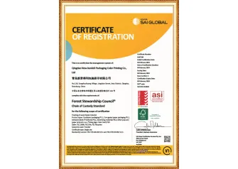 Certificato FSC per cartelle colori