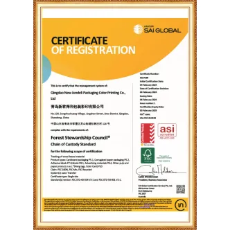 Certificato FSC per cartelle colori