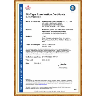 CE EU Product Certification LF003