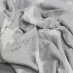 Coperta fasciatoio in mussola di cotone per bambini grigia con coperta a stella bianca