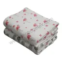 Baby Cotton Muslin Swaddle Blanket Bird Pattern