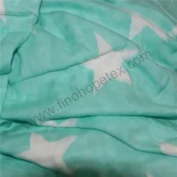 Coperta fasciatoio in mussola di cotone per bambini blu con coperta a stella bianca