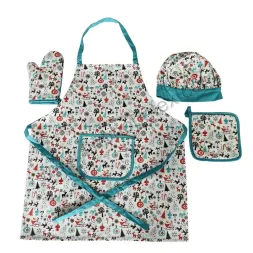 Set grembiule e cappello da cuoco per bambini