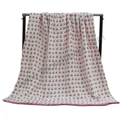 Baby Cotton Muslin Swaddle Blanket Watermelon Pattern