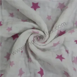Baby Cotton Muslin Swaddle Blanket Star