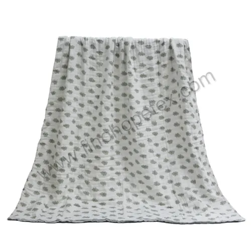 Coperta fasciatoio per bebè in mussola di cotone Nuvola