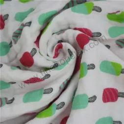 Baby Cotton Muslin Swaddle Blanket Ice Cream Pattern
