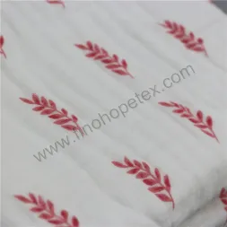 Baby Cotton Muslin Swaddle Blanket Leaf