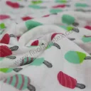 Baby Cotton Muslin Swaddle Blanket Ice Cream Pattern