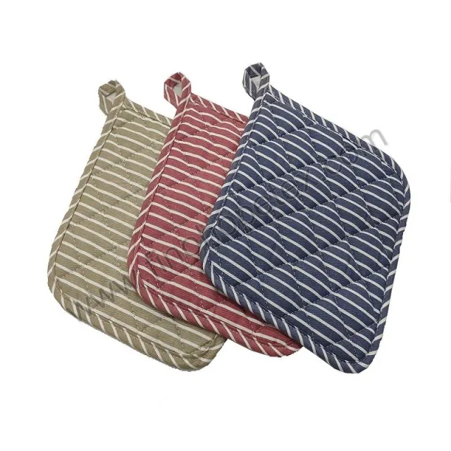 Print Stripe Pot Holders