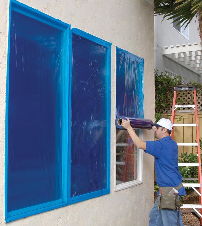 Blue Clear Surface Protective Film For Glass Windows