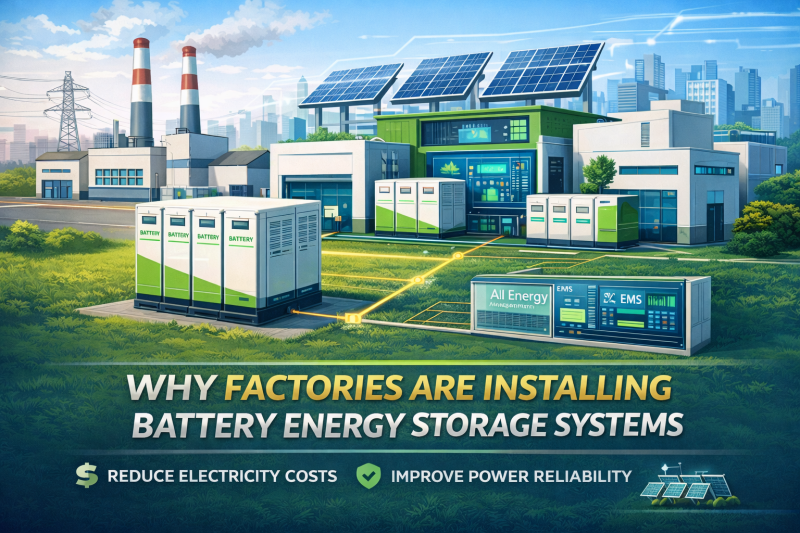 Industrial Battery Energy Storage Systems for Factories | Reduce Energy ...