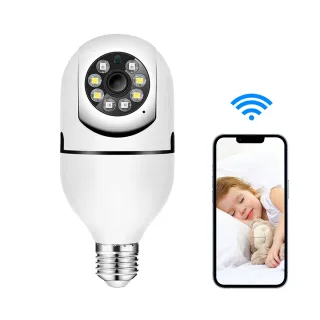 Hot Dual LED Night Vision 1080P wireless Light Bulb Camera Auto tracking Bulb Camera 360